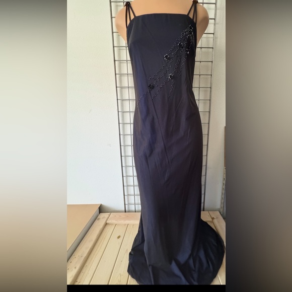 CDC Dresses & Skirts - CDC Caren Desiree Company Evening Black Embellished Long Dress Size 6
